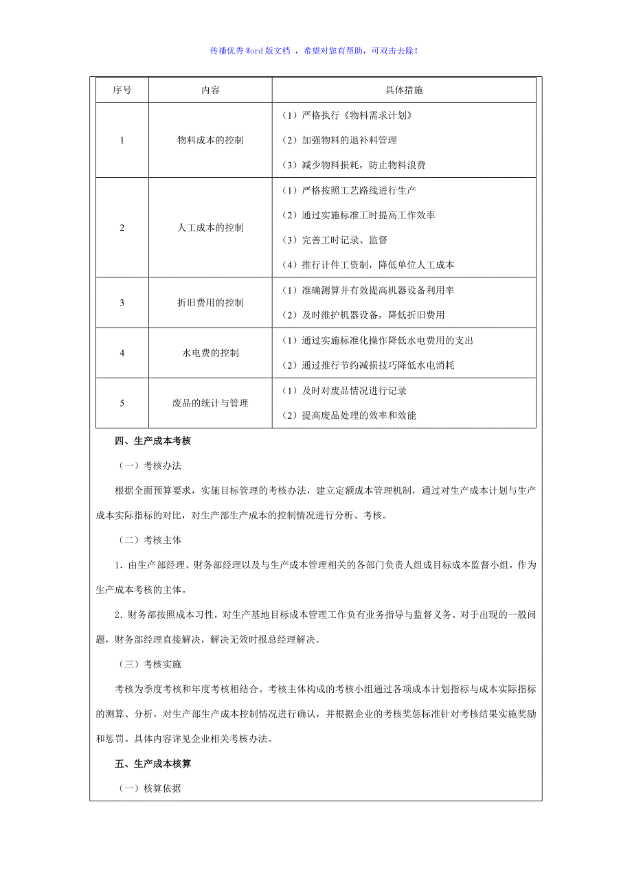 生产成本控制方案（word版）_第2页