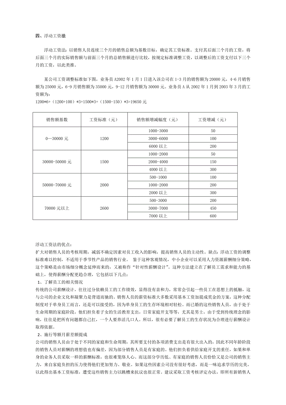 销售人员薪酬设计方案_第3页