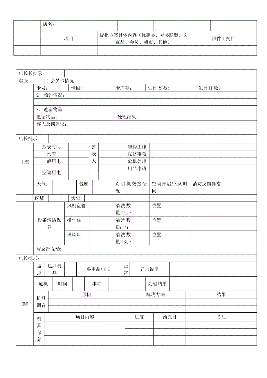 KTV工作日志模版_第4页