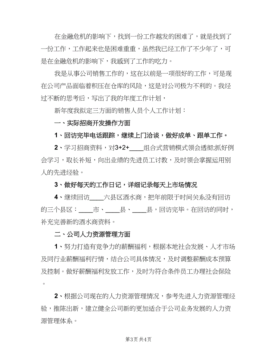 销售总结计划书汇总（2篇）.doc_第3页