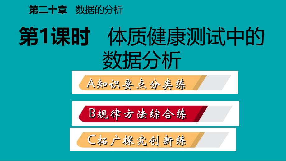 2018-2019学年八年级数学下册 第二十章 数据的分析 20.3 课题学习 体质健康测试中的数据分析课件 （新版）新人教版_第2页