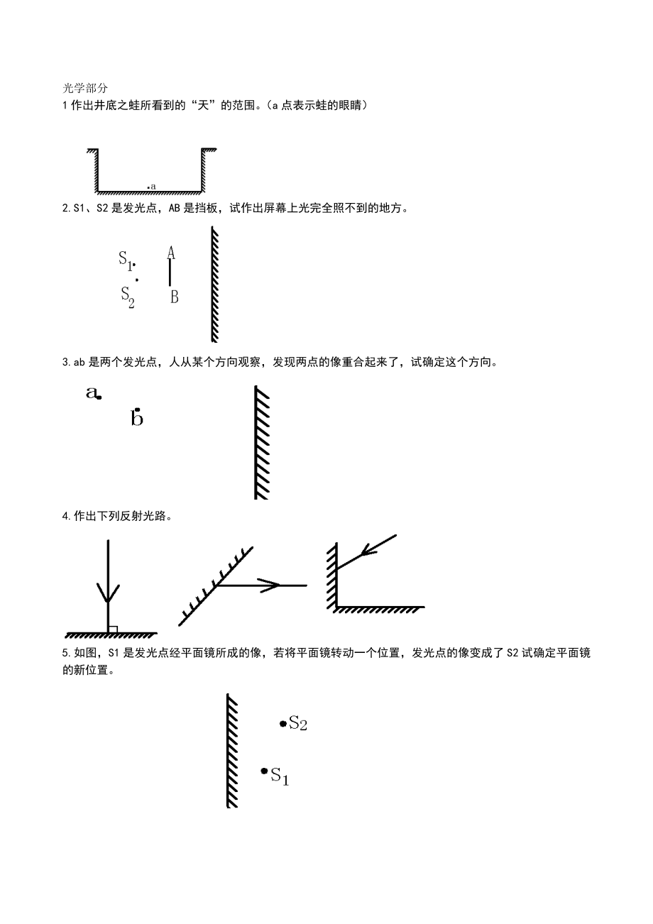 初中物理作图题汇总-_第1页