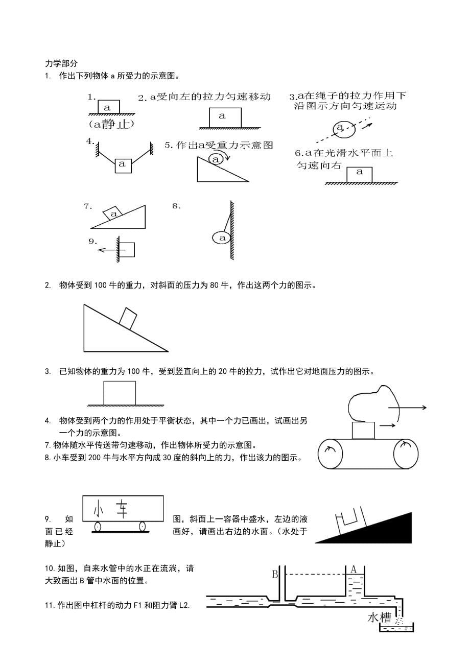 初中物理作图题汇总-_第5页