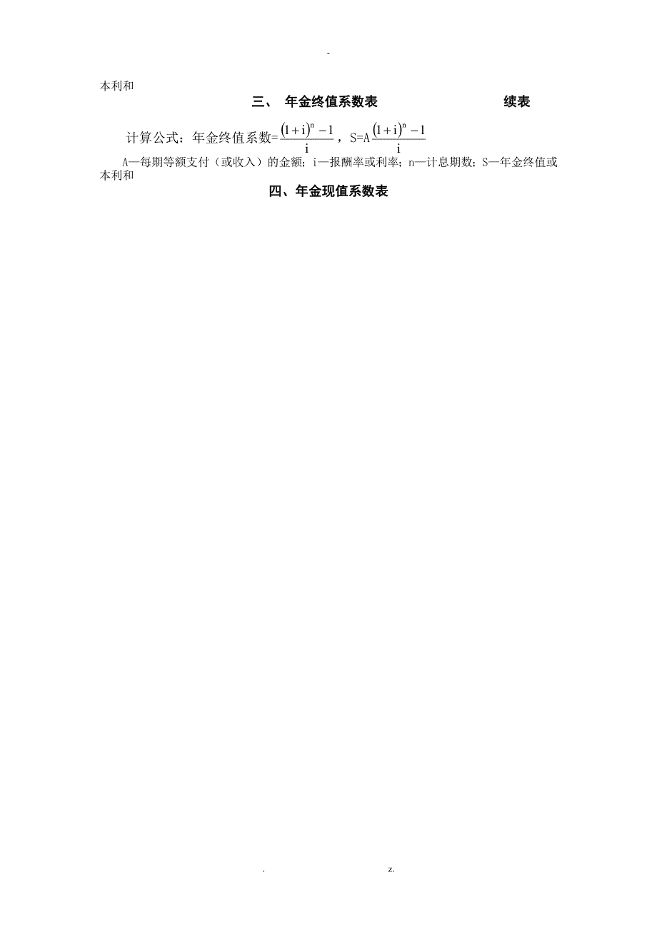 财务管理常用系数表_第4页