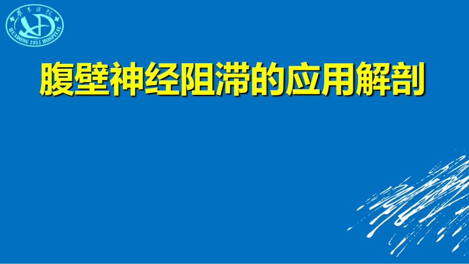 腹部神经阻滞应用解剖沙龙专家知识_第1页