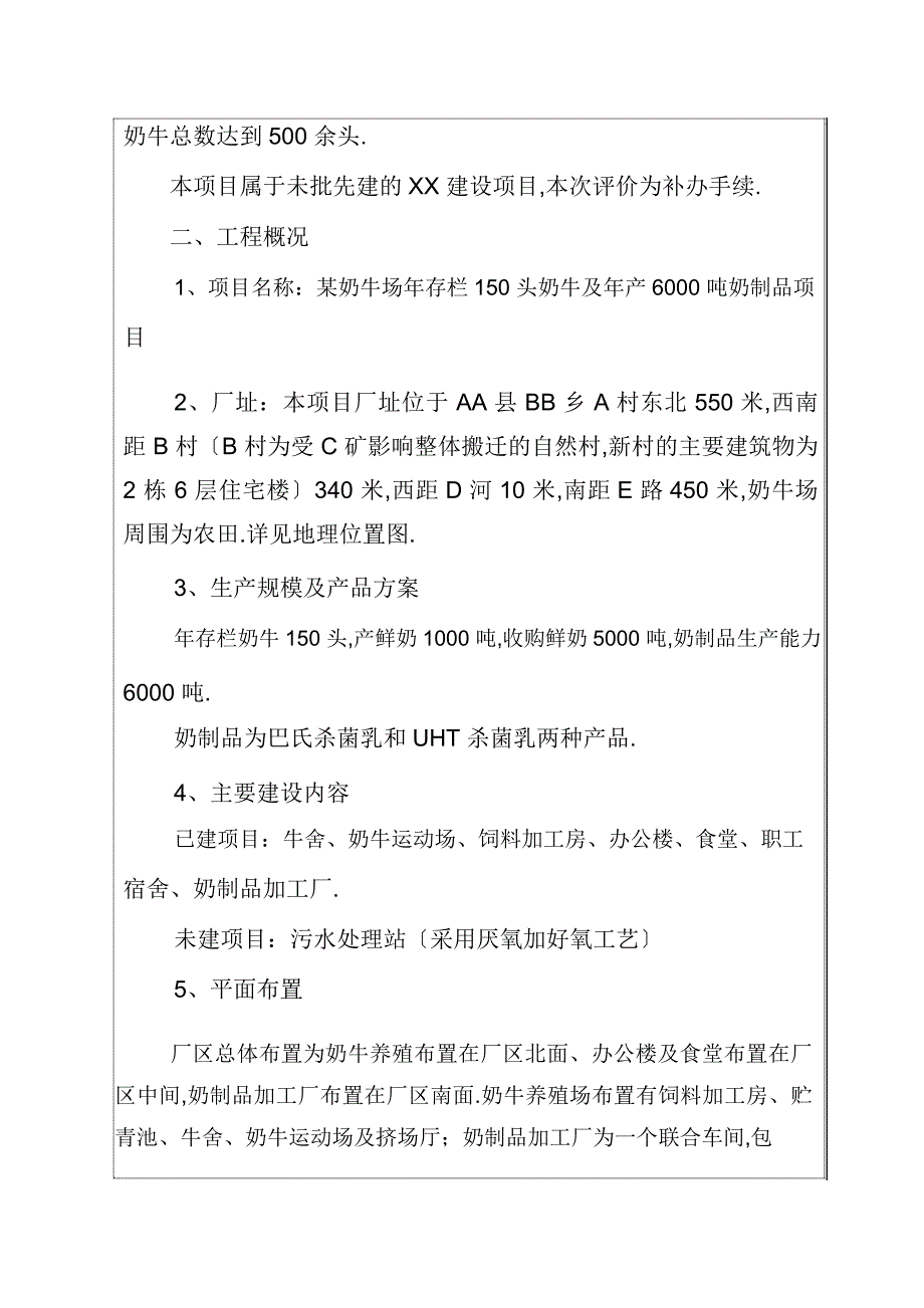 奶牛场年存栏150头奶牛及年产6000吨奶制品项目环境影响报告表（完整版）_第3页