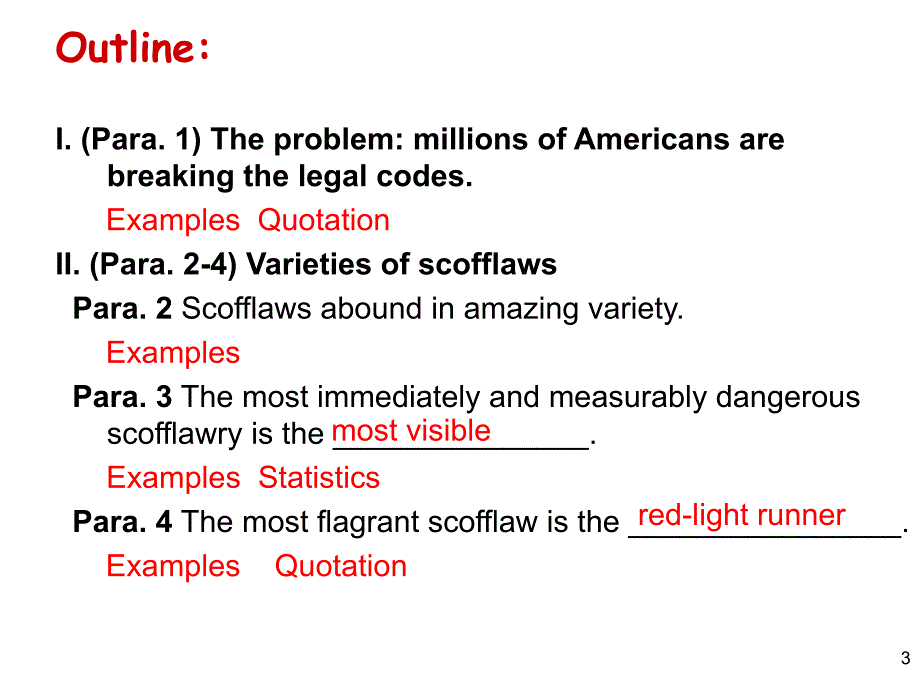 新编英语教程6unit4Aredlightforscofflaws课件_第3页