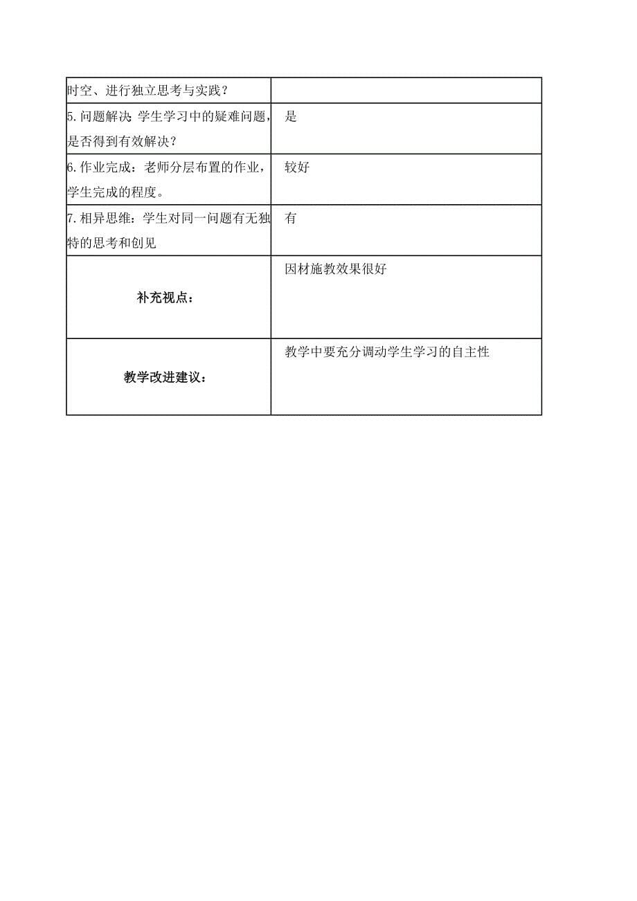 【学员徐小琴】课堂观察记录表单_第5页