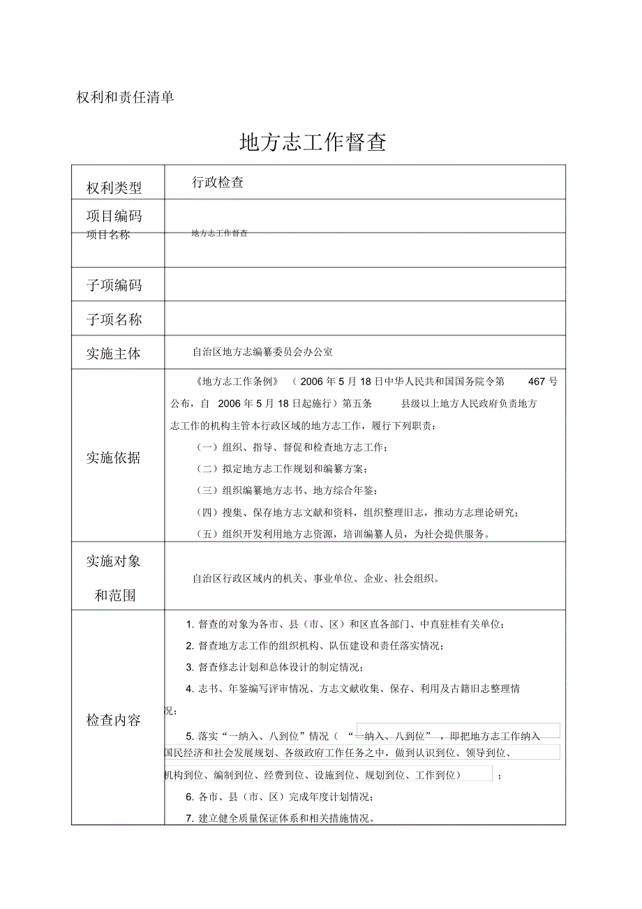 地方志工作督查-广西地情网_第1页