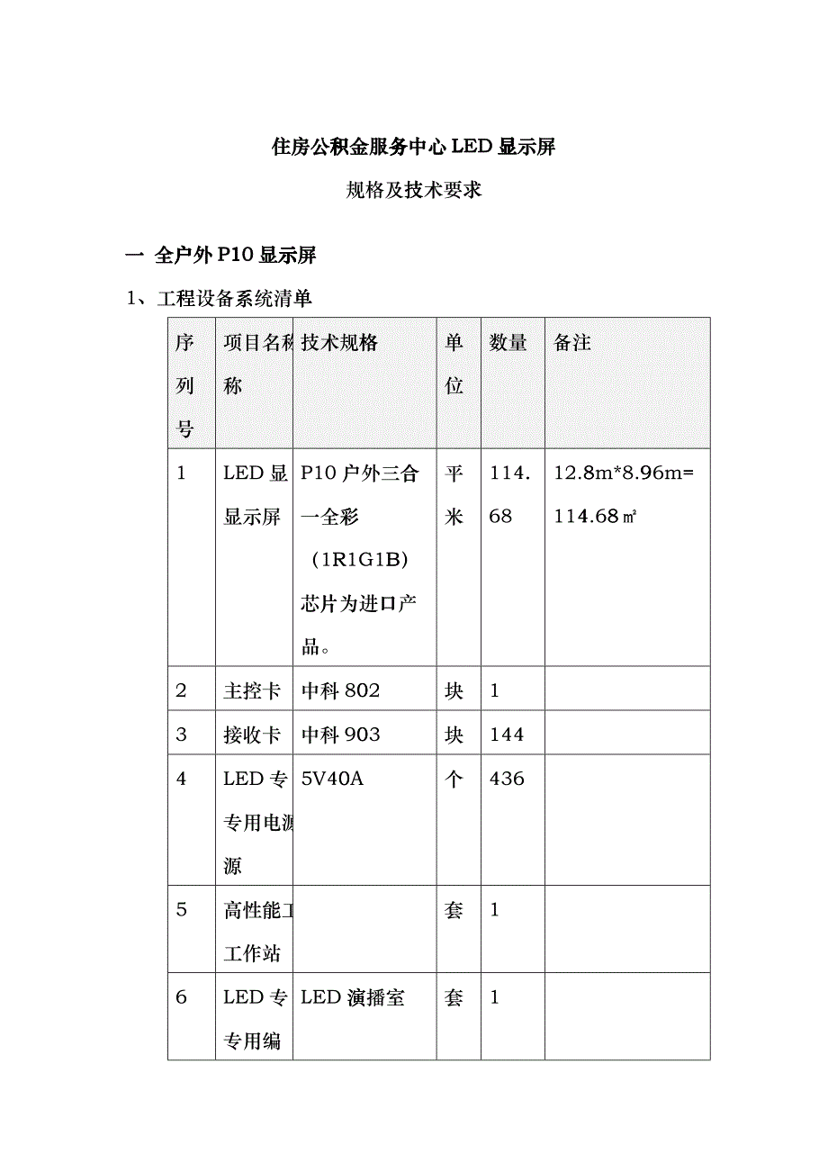 住房公积金服务中心LED显示屏_第1页