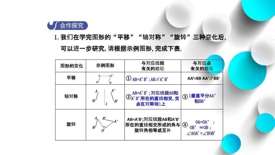 数学【北师大版】八年级下册：3.2图形的旋转2导学课件含答案_第5页