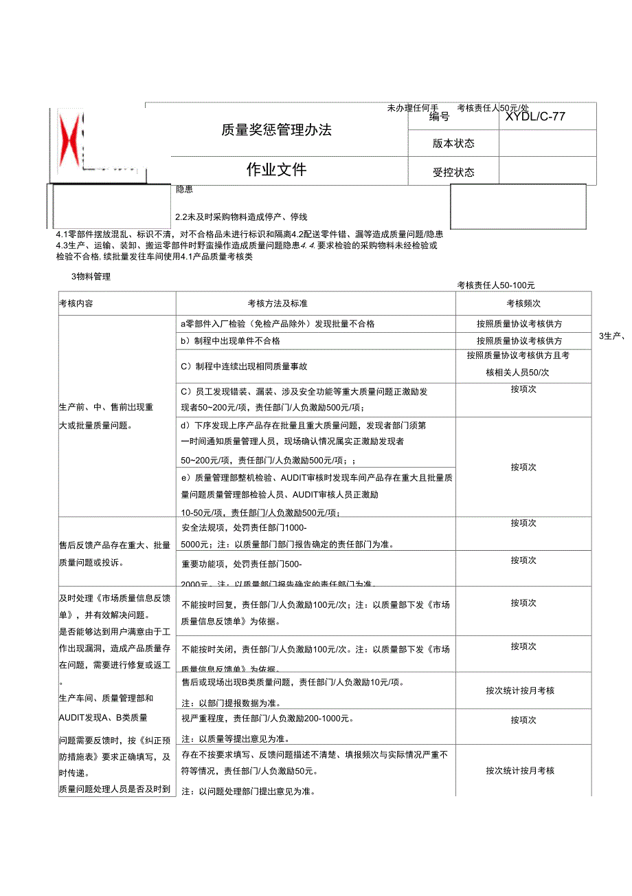 质量奖惩管理办法73997_第4页