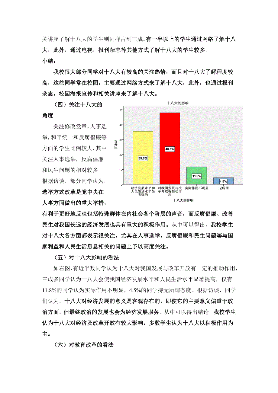 大学生关注十八大情况调研报告_第4页