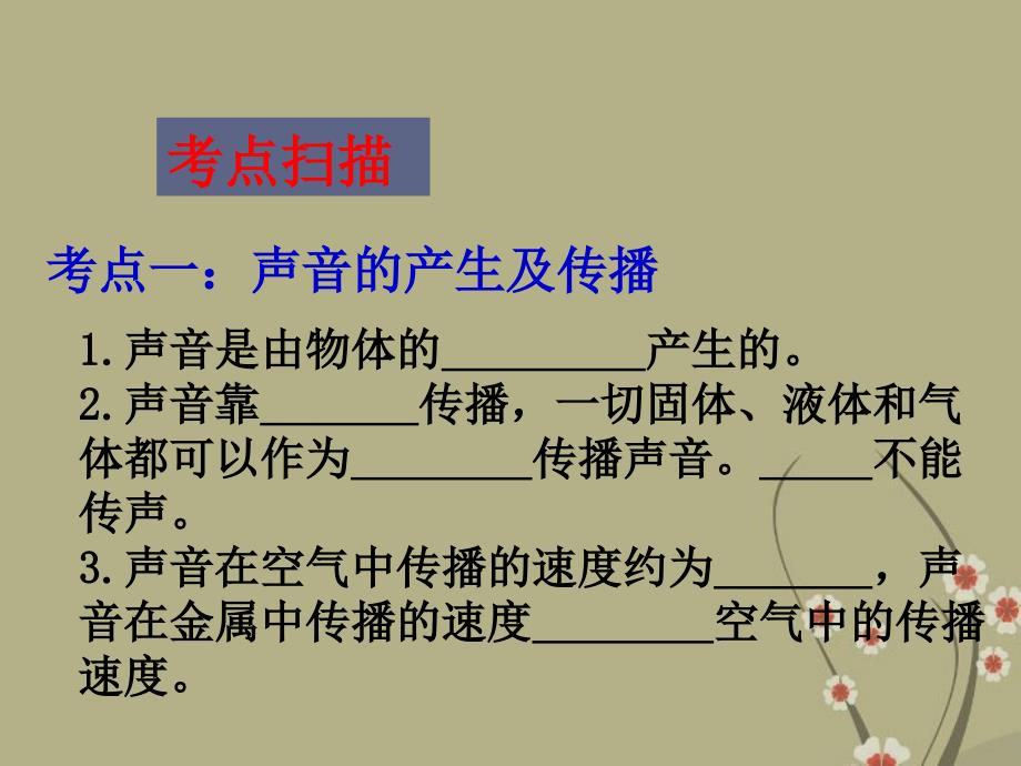 【中考新方案】中考物理专题复习-声现象ppt课件_第2页