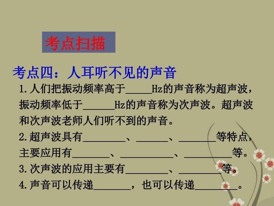 【中考新方案】中考物理专题复习-声现象ppt课件_第5页