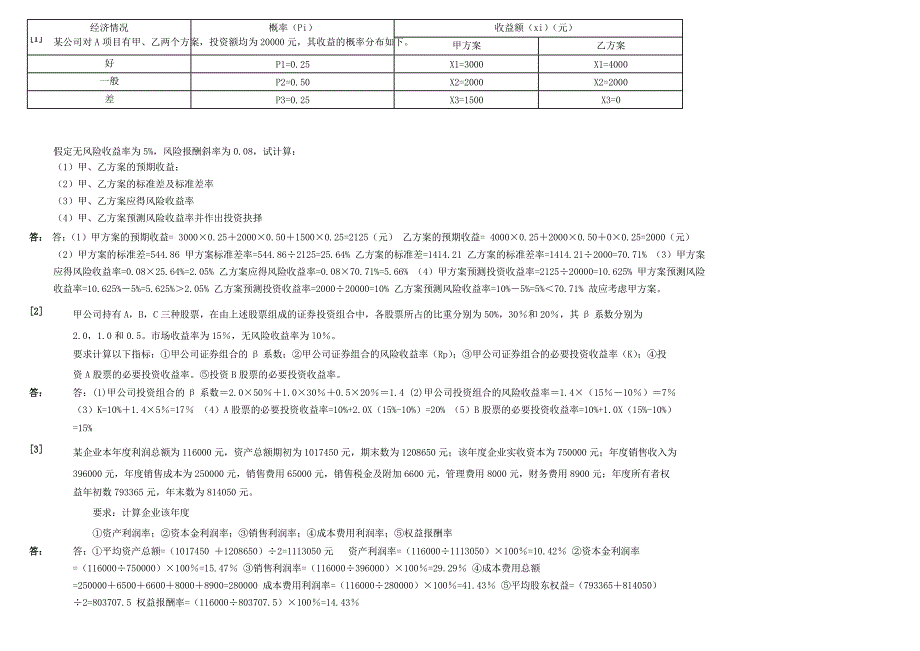 财务管理学计算题.docx_第1页