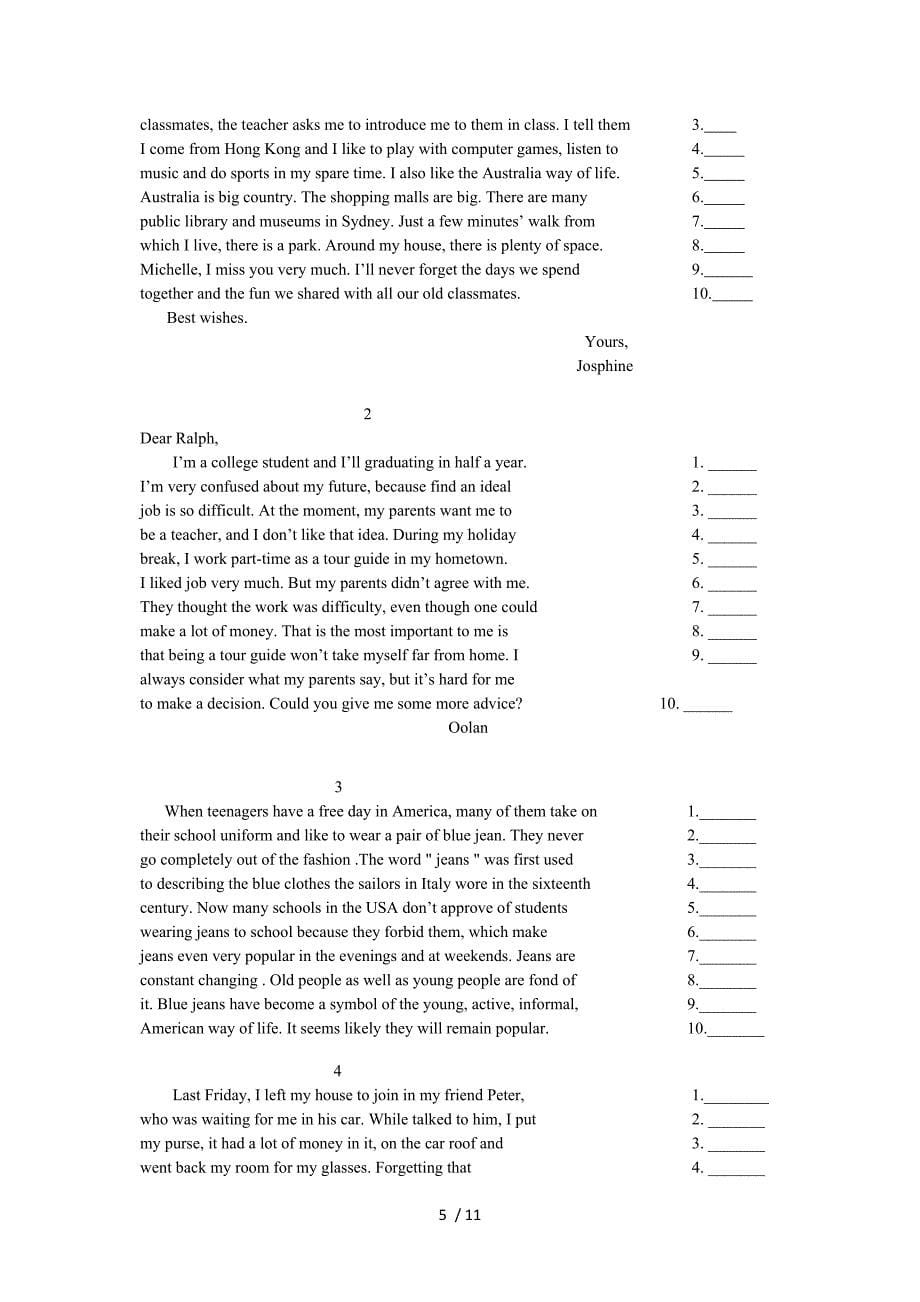 高考短文改错试题测试特点及解题策略_第5页
