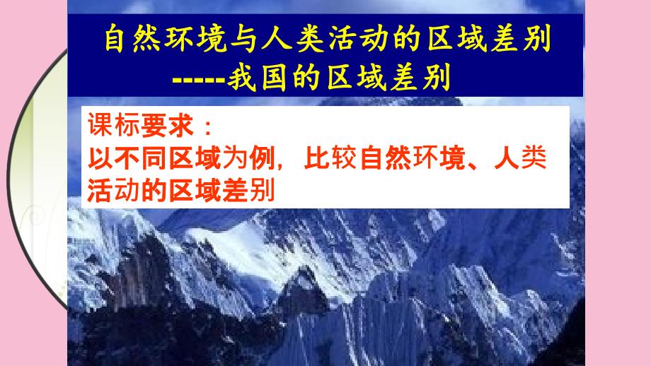 高中地理鲁教版必修三1.2自然环境和人类活动的区域差异公开课教学ppt课件_第2页