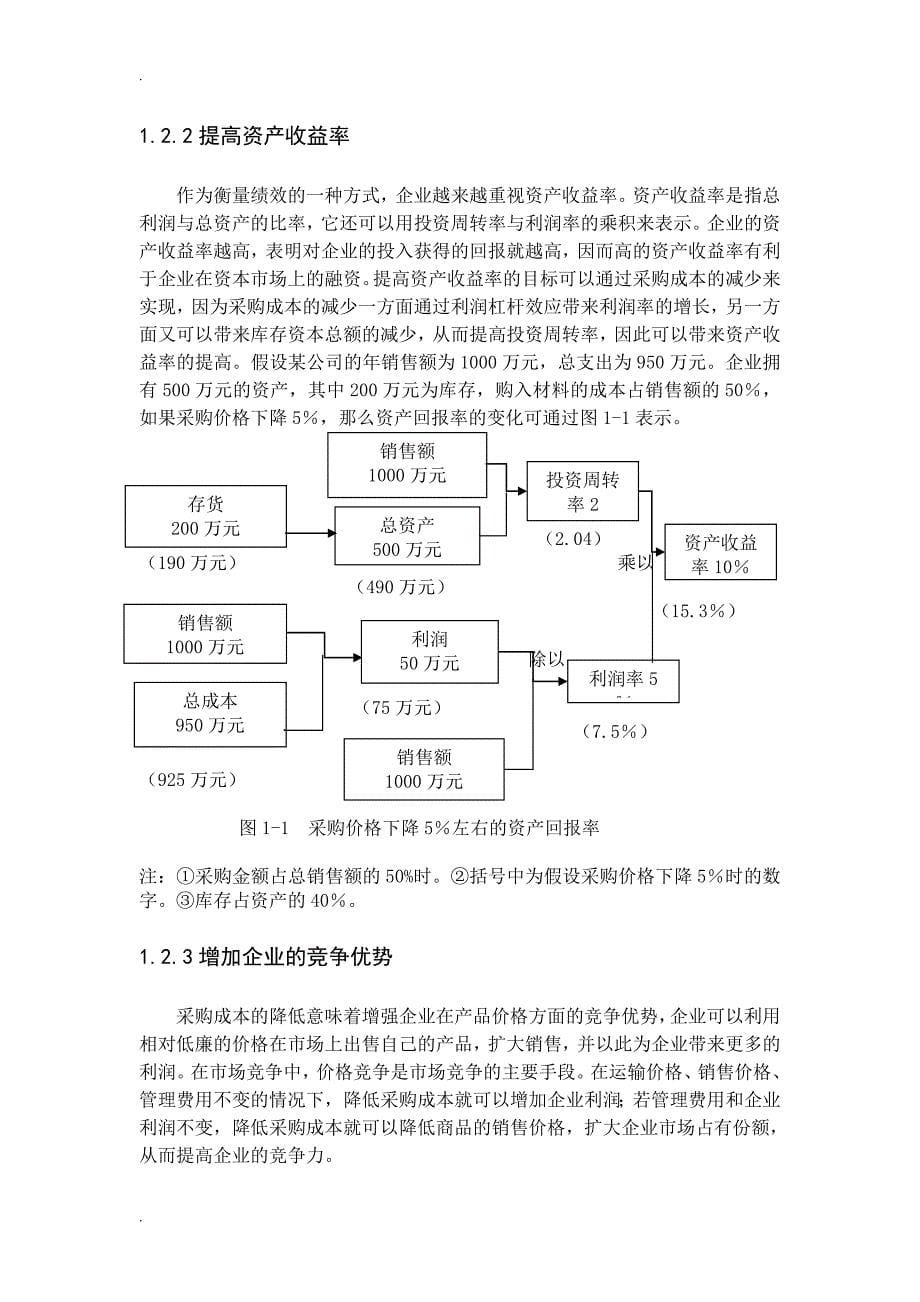 关于企业采购成本控制的研究论文_第5页