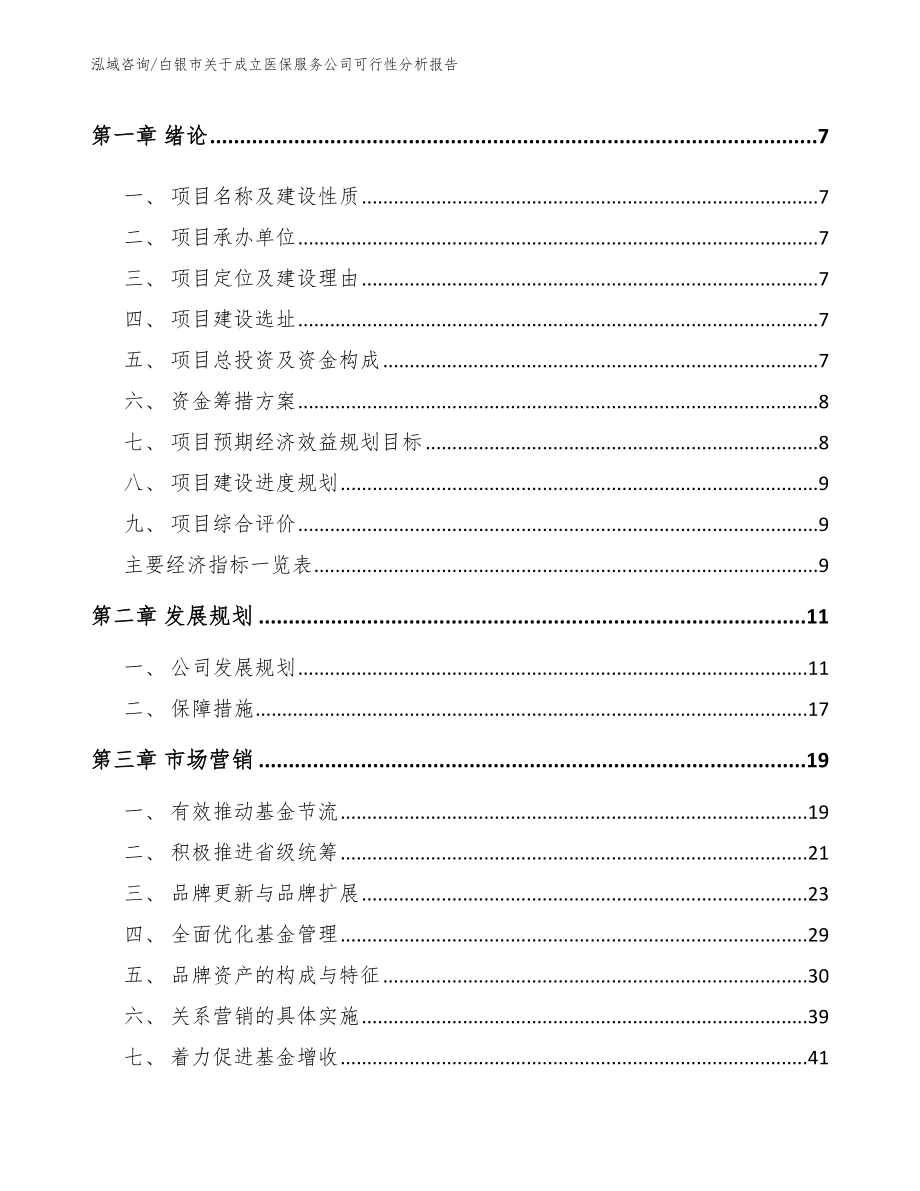 白银市关于成立医保服务公司可行性分析报告_模板_第3页