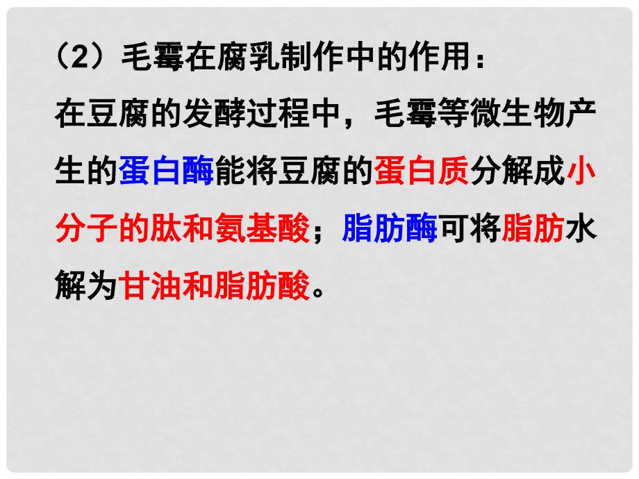 广东省台山市高中生物 专题一 传统发酵技术的应用 1.2 腐乳的制作 1.3 制作泡菜并检测亚硝酸盐含量课件 新人教版选修1_第4页