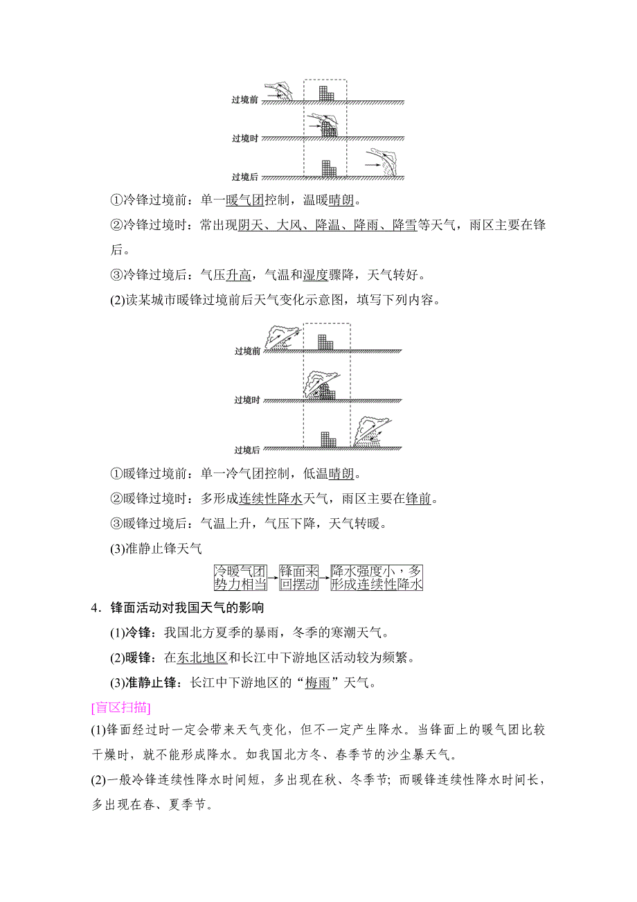 新教材 【湘教版】高三一轮讲练：第9讲常见的天气系统含答案_第2页