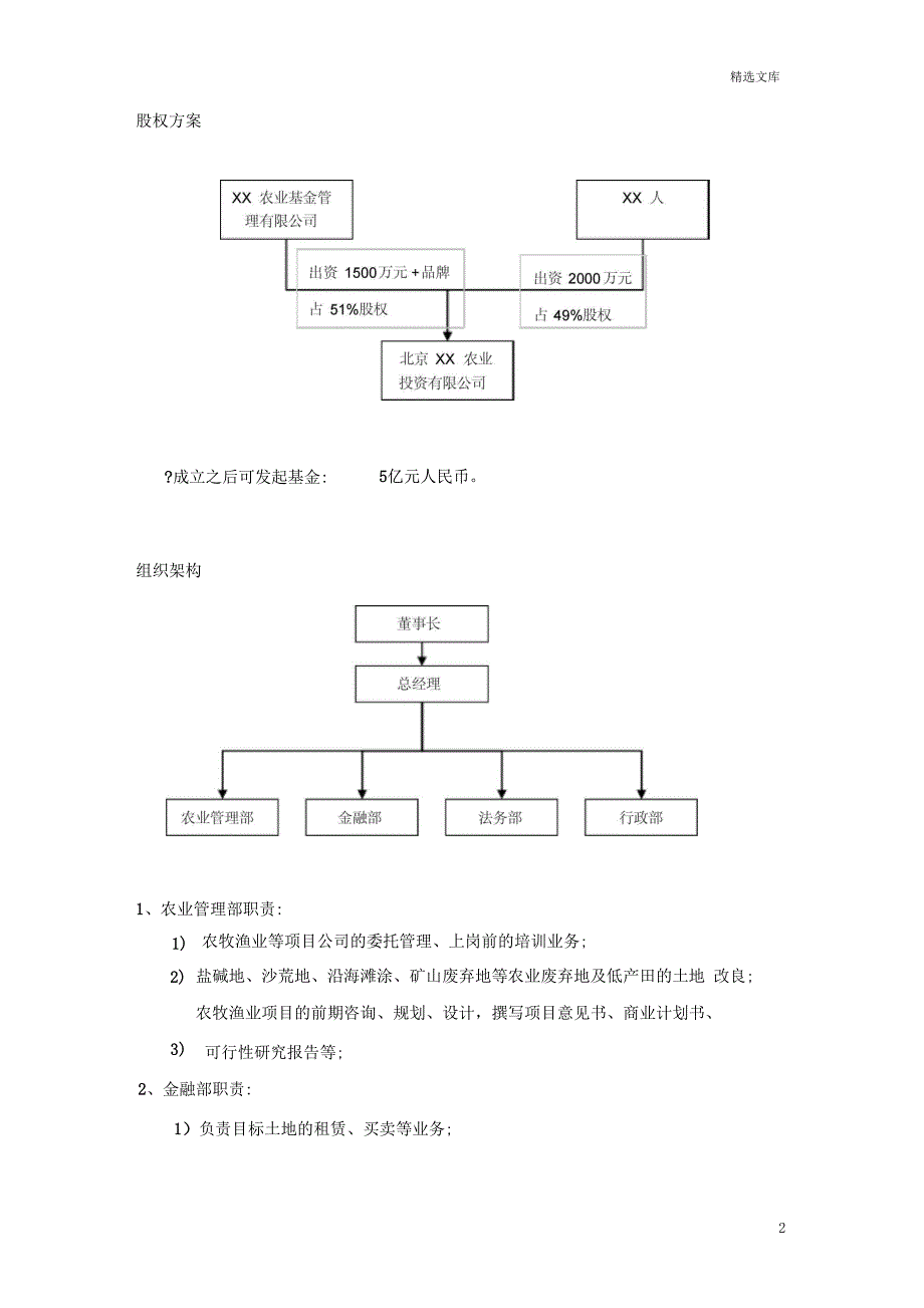 农业投资公司设立方案_第2页