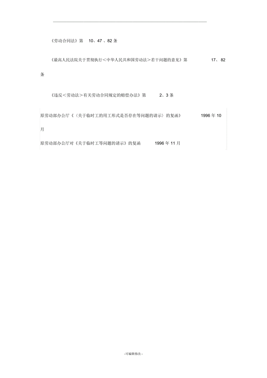 未与临时工签订劳动合同法律责任的问题_第4页