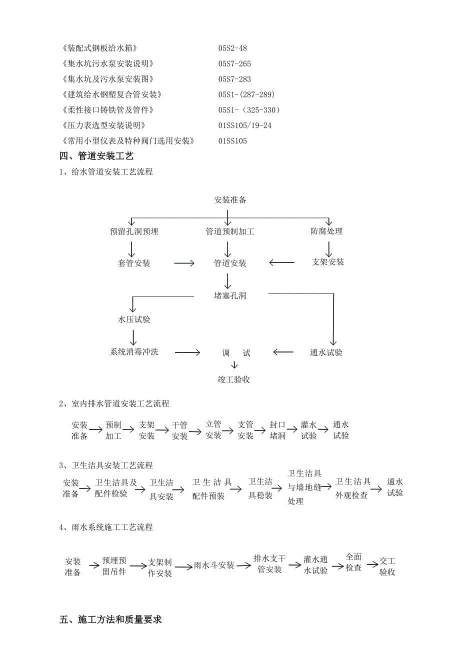 山西饭店装修改造项目给排水施工方案_第5页