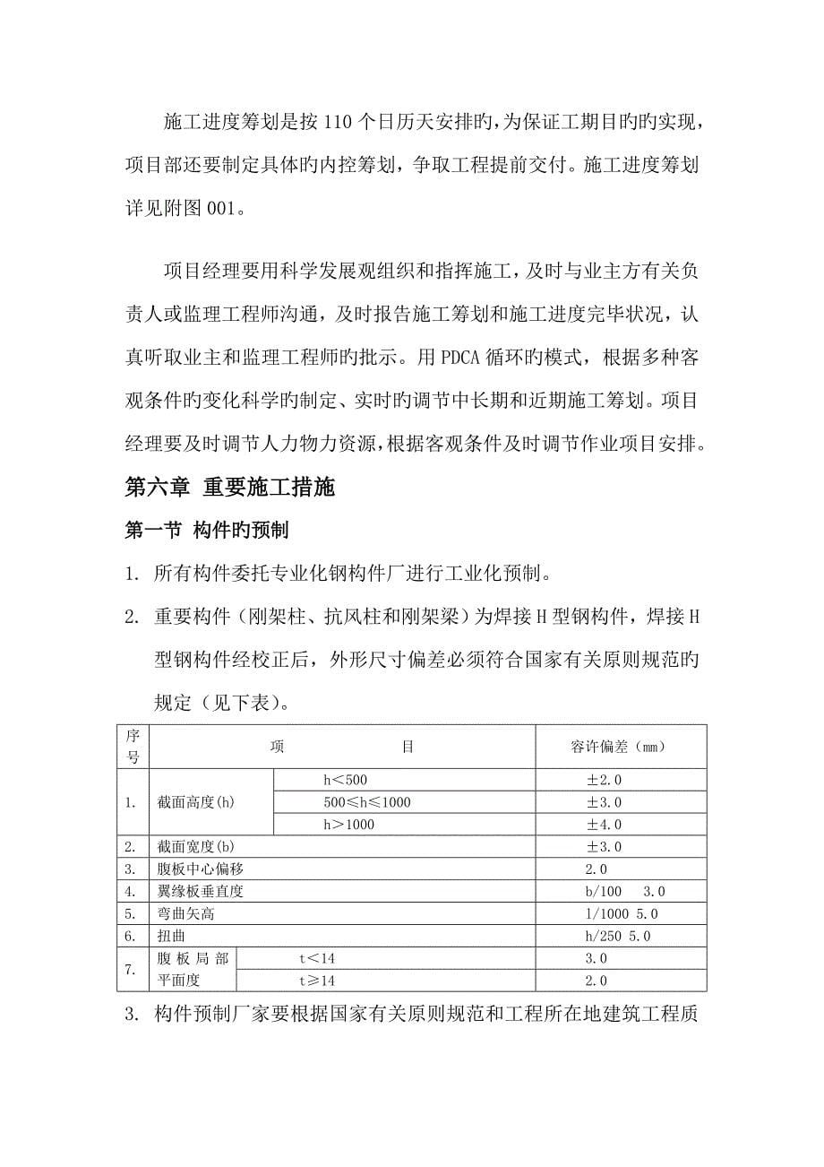 门式刚架厂房综合施工专题方案_第5页