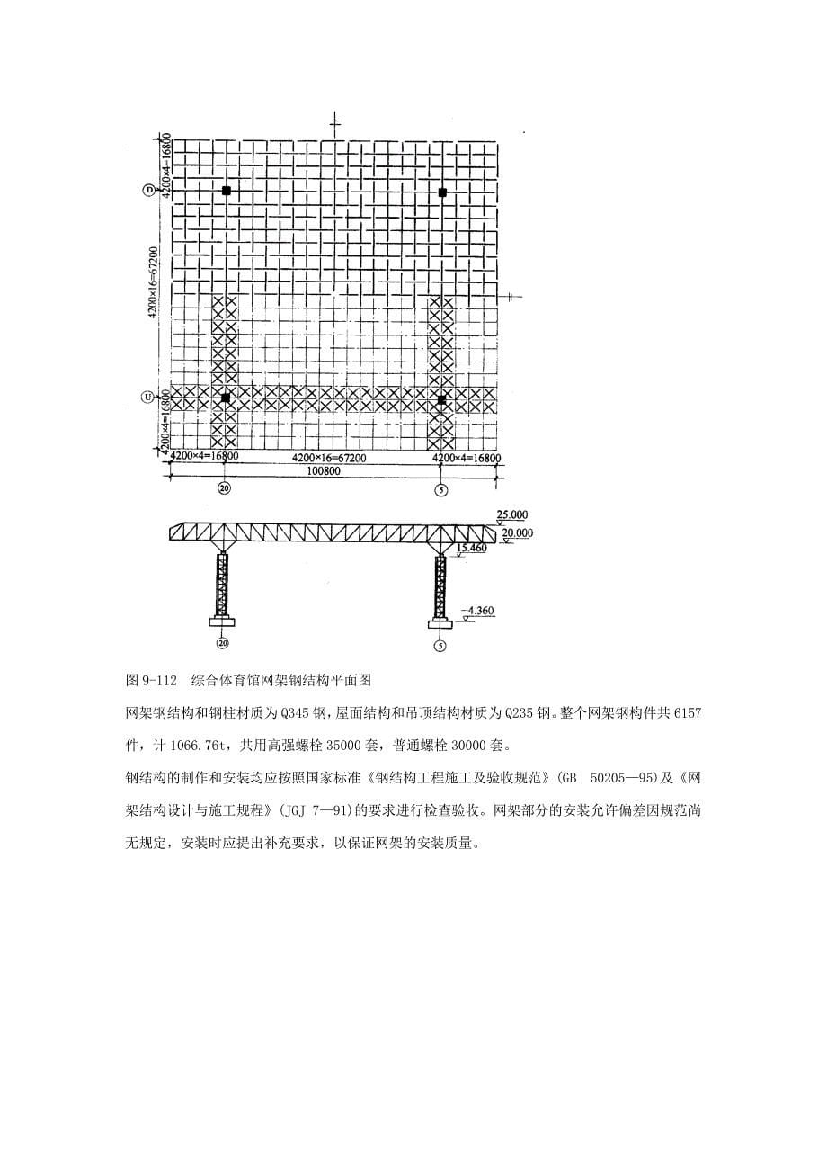 钢网架体育馆工程施工组织设计.doc_第5页