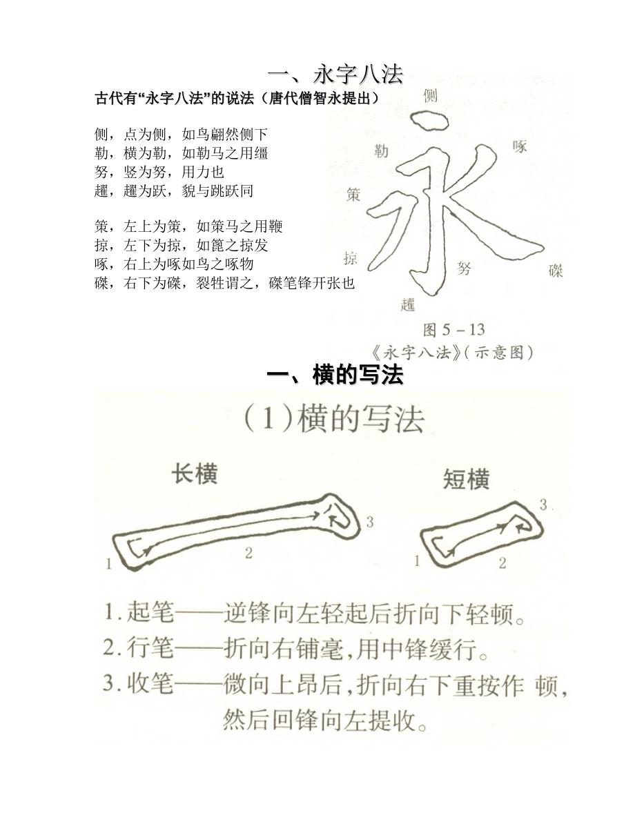 毛笔字练习基本笔画_第1页