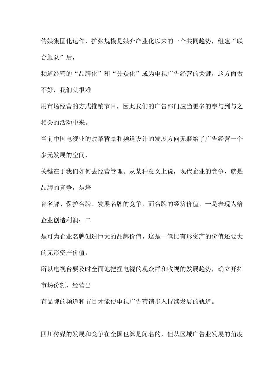 广告业行业分析报告：电视传媒广告业的发展及电视传媒广告业管理模式研究()（天选打工人）.docx_第5页