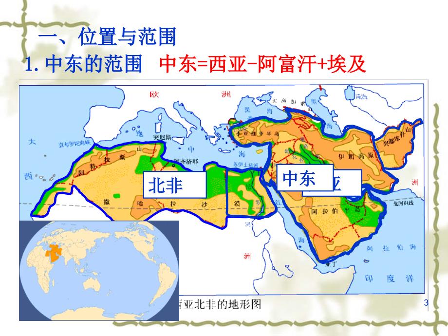 区域地理中东和埃及ppt课件_第3页