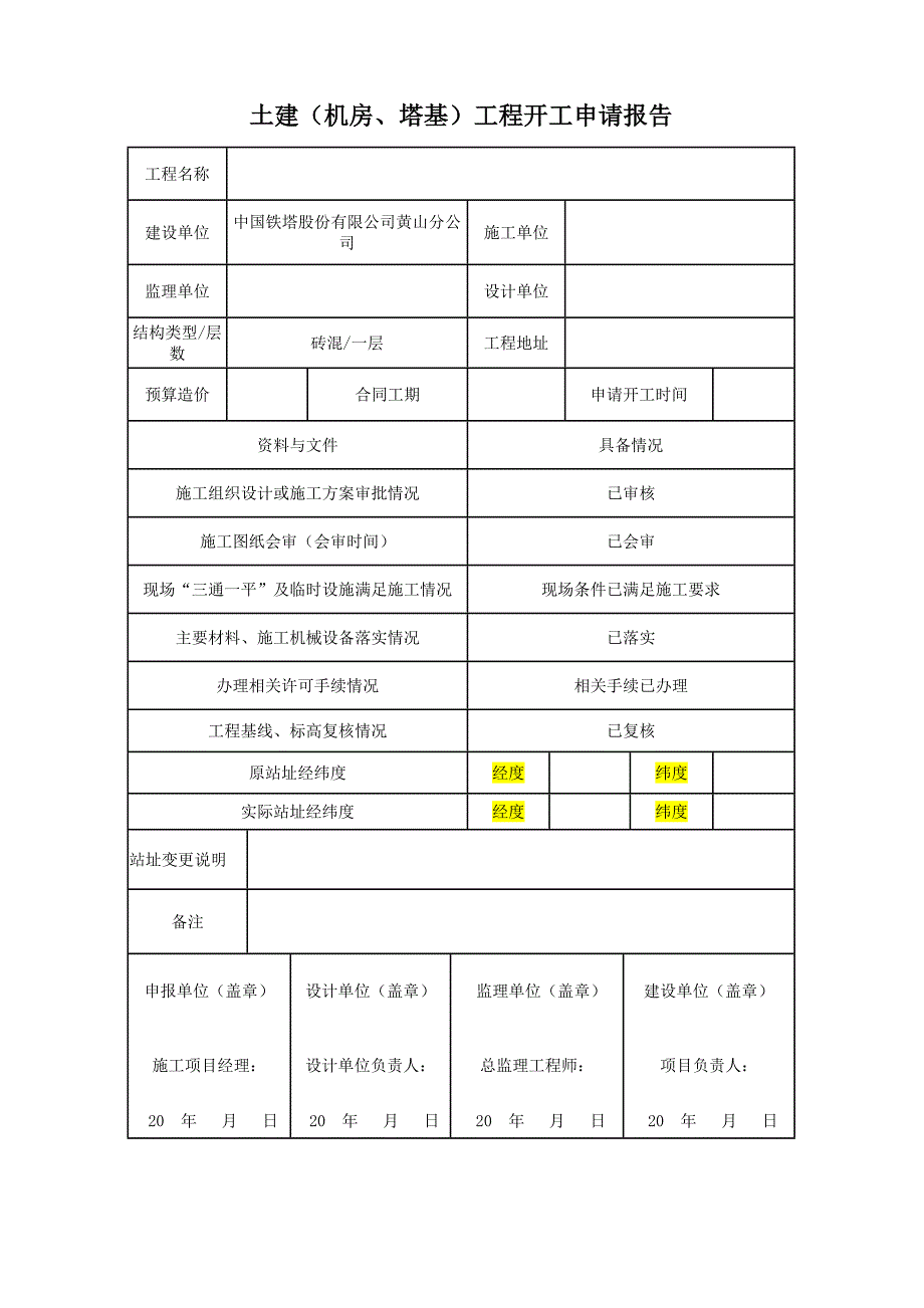 土建开工报审资料(含施工组织设计)_第1页