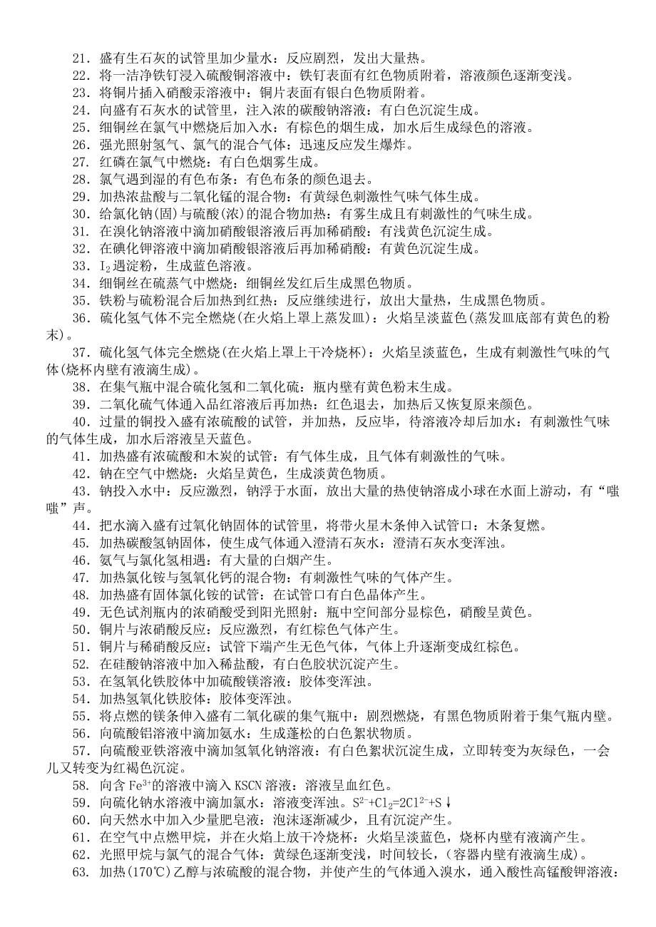 高考化学实验基础知识归纳_第5页