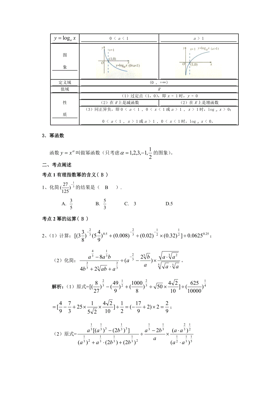 暑假数学课外辅导第二章基本初等函数人教版必修一_第2页