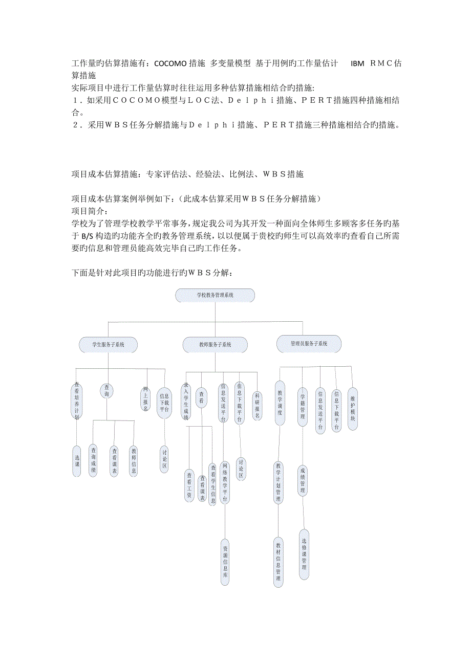 教务系统成本估算_第1页