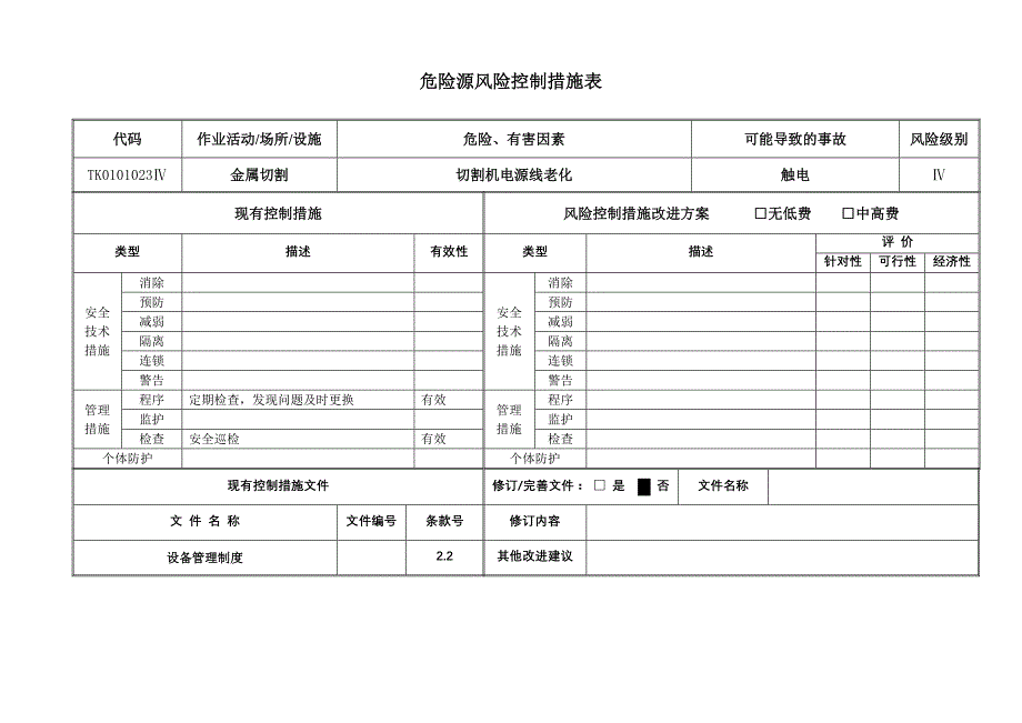 危险源风险控制措施表_第2页