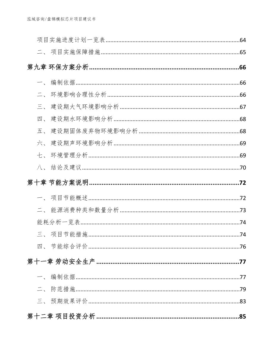 盘锦模拟芯片项目建议书_范文模板_第4页