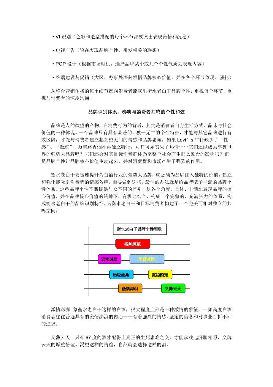 品牌战略规划撬动品牌资产飙升－－衡水老白干品牌战略规划实案(DOC 10)_第5页