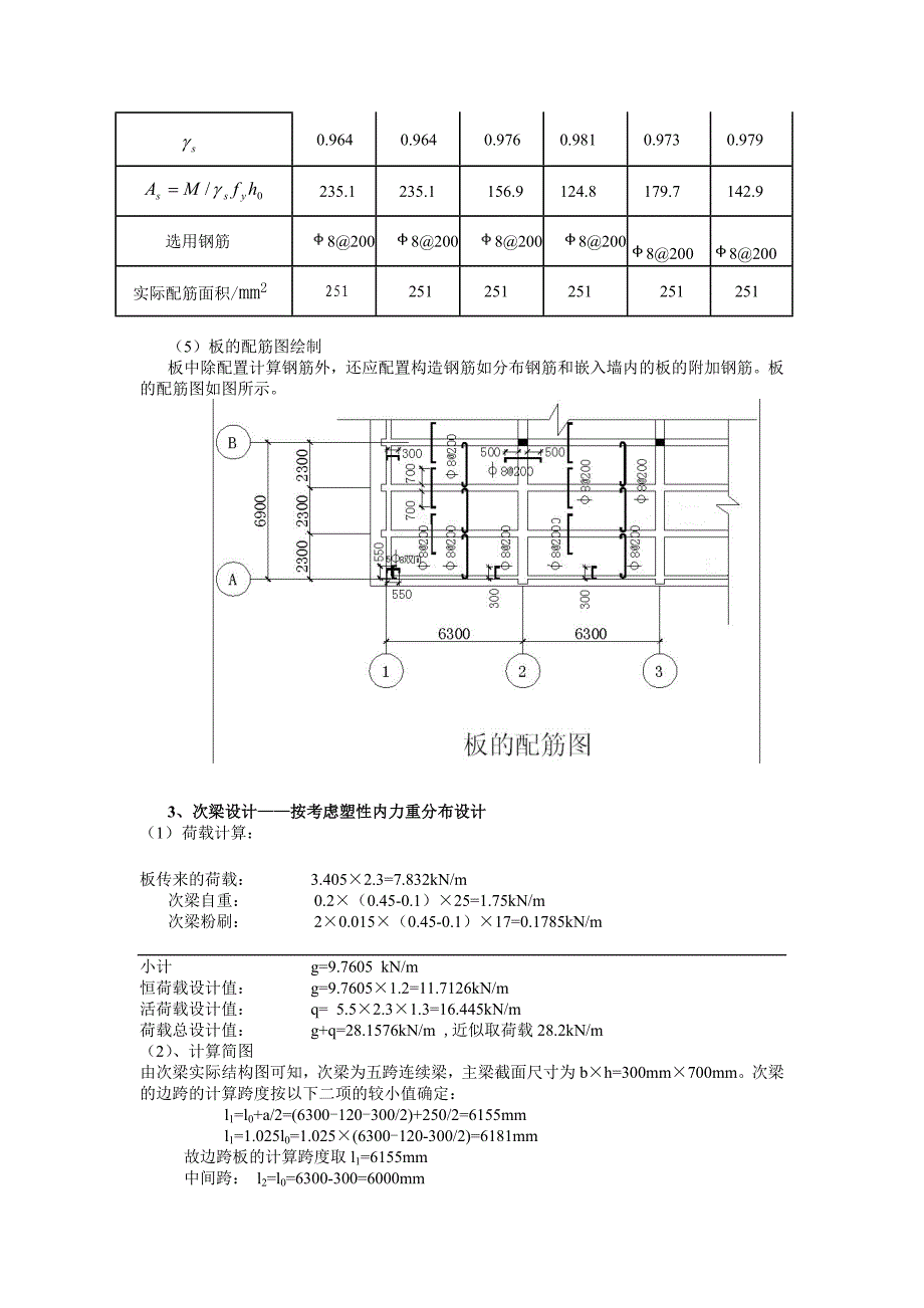 单向板肋梁楼盖计算_第3页