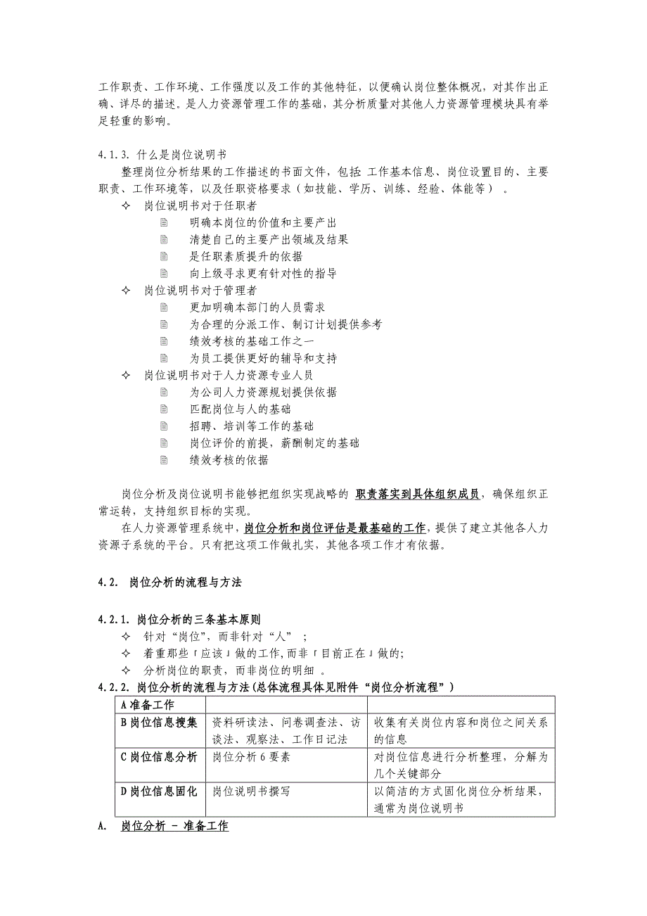 岗位分析及岗位说明书编写作业规程_第2页