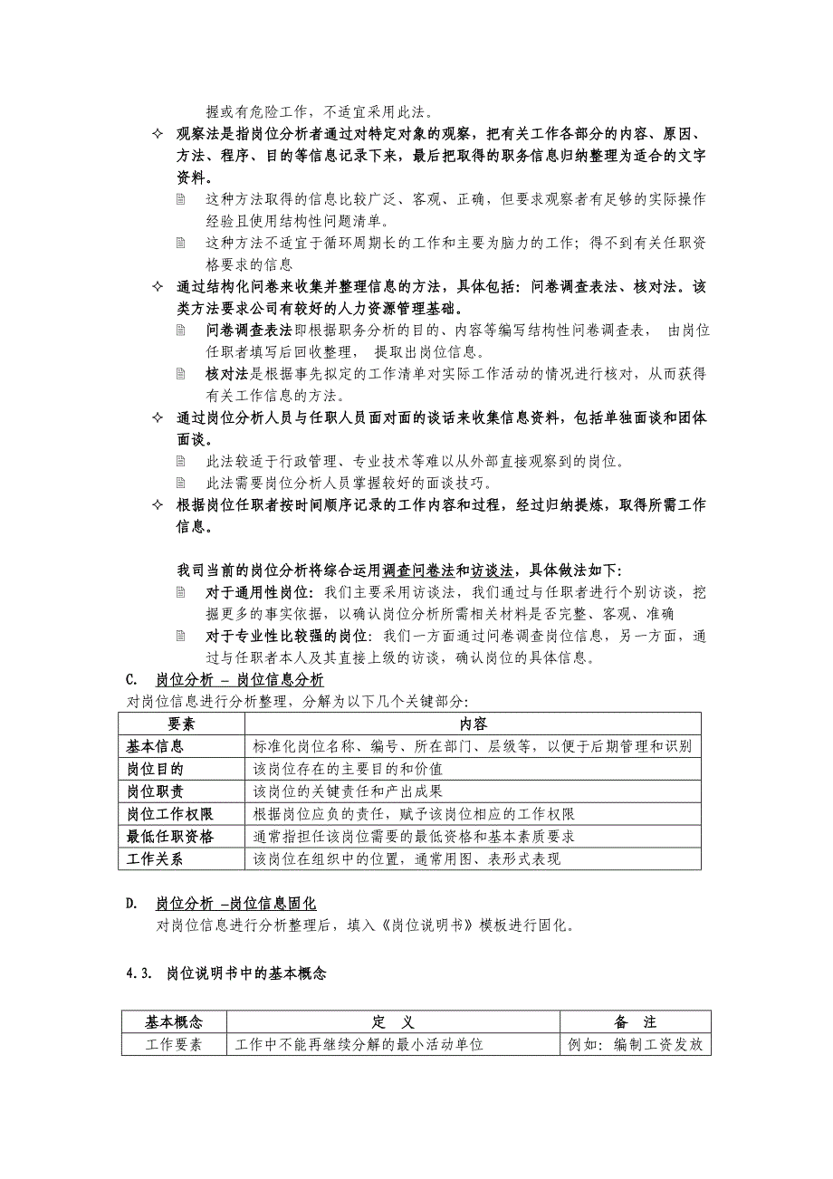 岗位分析及岗位说明书编写作业规程_第4页