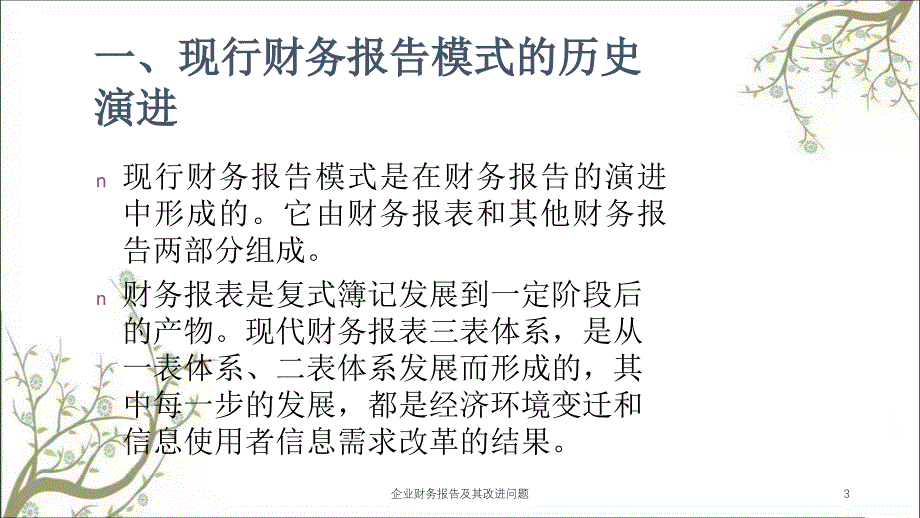 企业财务报告及其改进问题课件_第3页