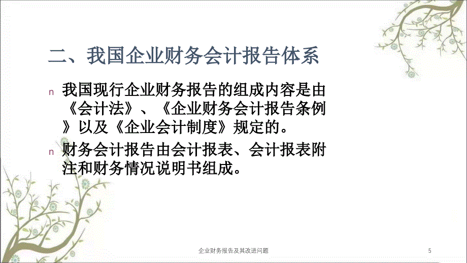 企业财务报告及其改进问题课件_第5页