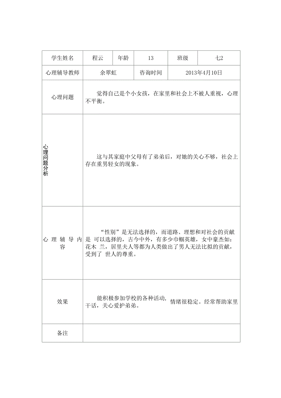 留守儿童心理辅导记录表-留守儿童辅导记录_第3页