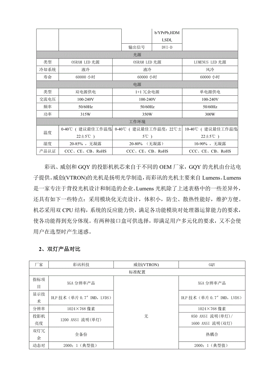 DLP拼接投影墙对比-彩讯_第2页