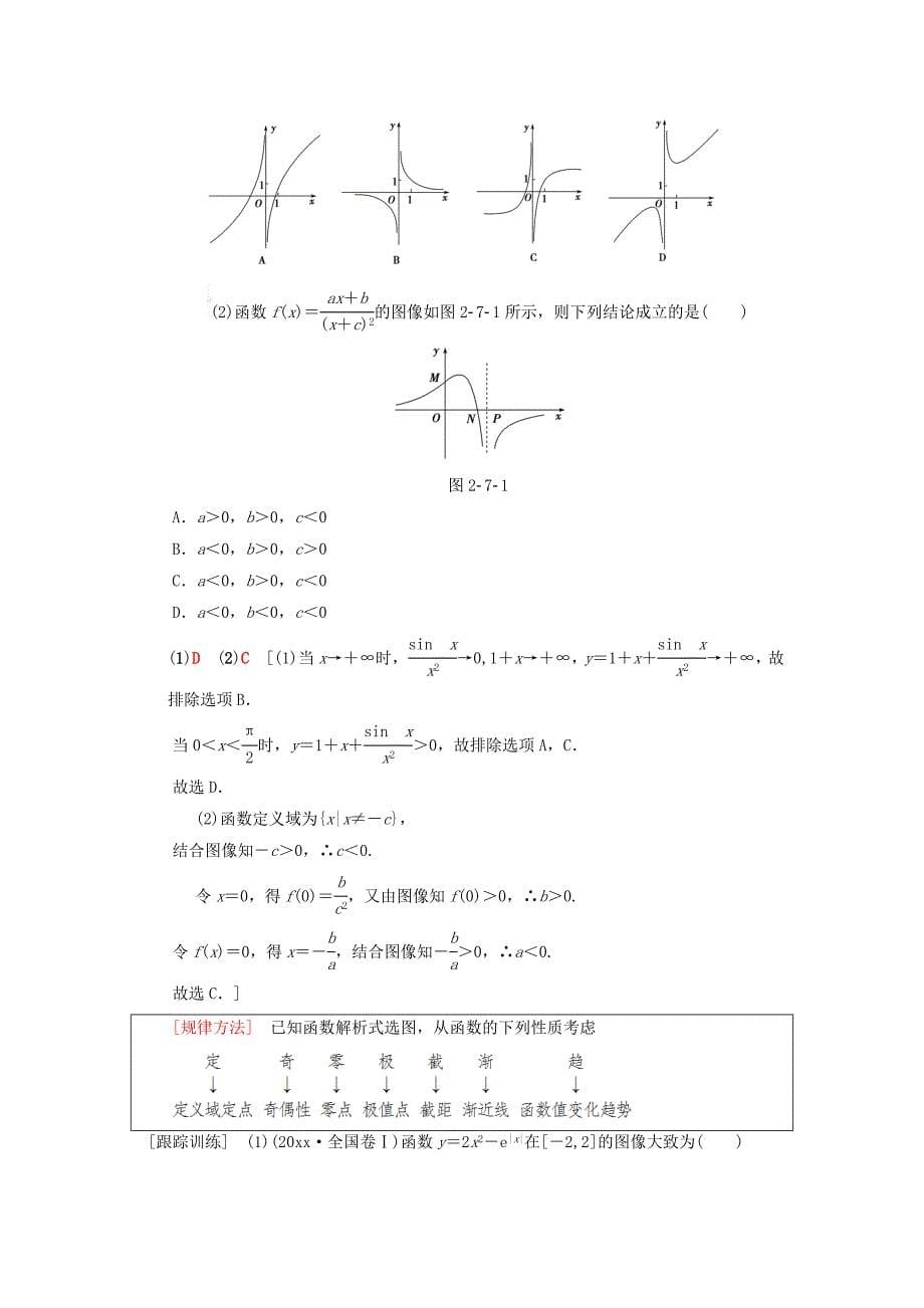 新版高考数学一轮复习学案训练课件： 第2章 函数、导数及其应用 第7节 函数的图像学案 理 北师大版_第5页