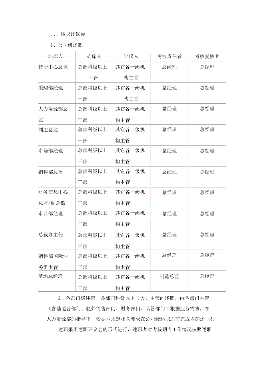 中高层管理者述职管理规定_第2页